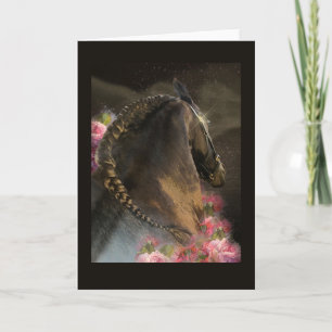 Le Stallion & Roses - Carte de vœux