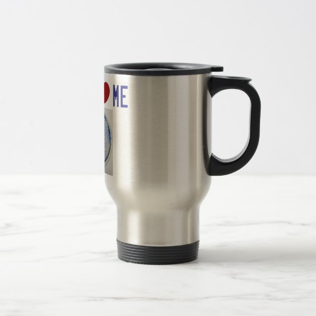 Le staphylocoque m'aiment tasse de voyage (Droit)