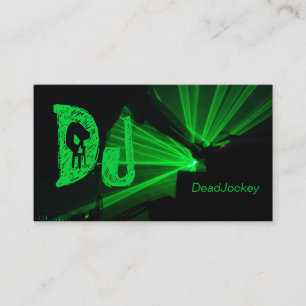 Le stroboscope vert noir allume le carte de visite