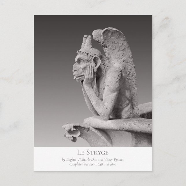 Le Stryge Notre Dame de Paris Sculpture CC1178 Postcard (Front)