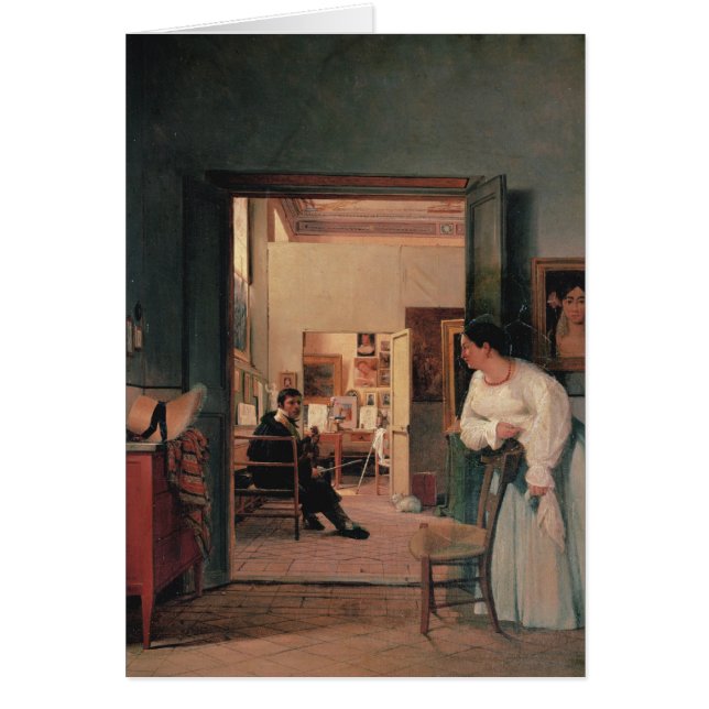 Le studio d'Ingres à Rome (Devant)