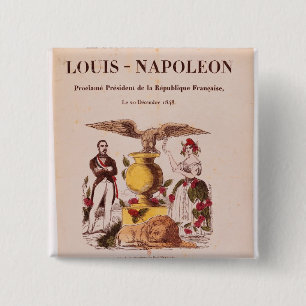 Le Suffrage Universel 2 Inch Square Button