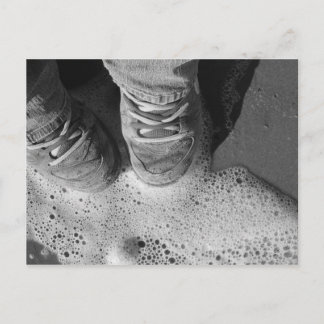 Le surf n chausse la carte postale