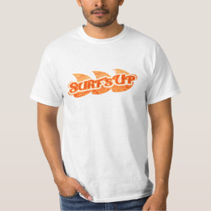 Le surf vers le haut de l'orange lumineuse des