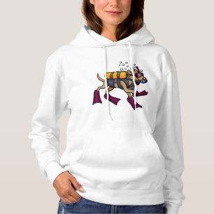 Le sweat - shirt à capuche des femmes de chien de