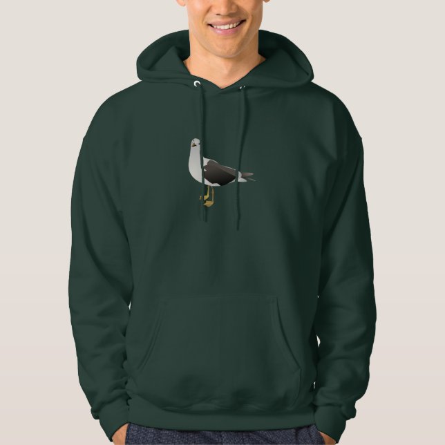 Le sweat - shirt à capuche des hommes de mouette (Devant)