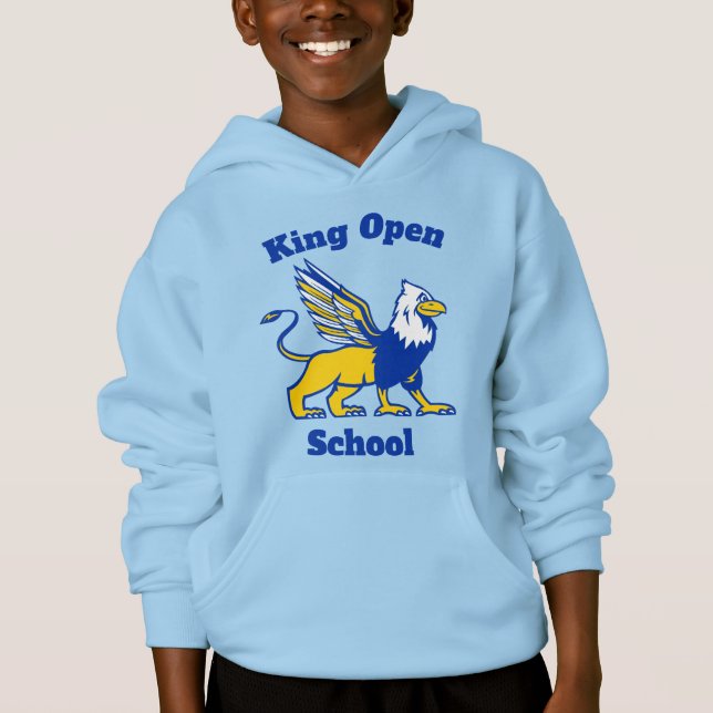 Le Sweat - shirt à capuche du roi ouvert - Enfants (Devant)