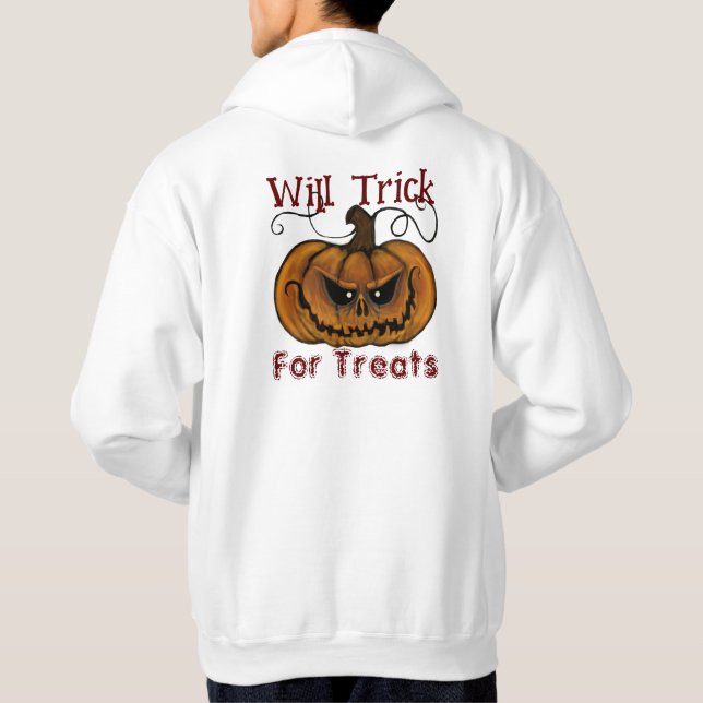 LE SWEAT - SHIRT À CAPUCHE HALLOWEEN BLANC DÉCLENC (Dos)