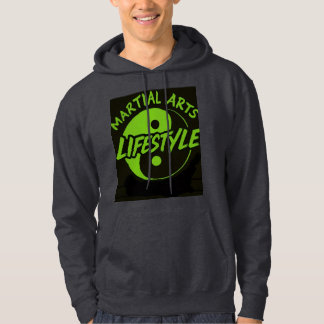 LE SWEAT - SHIRT À CAPUCHE NOIR NEON GREEN WRITE