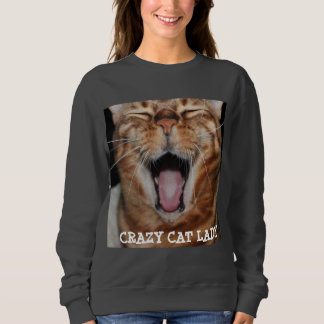 Le sweatshirt "DAME FOLLE des femmes de chat du