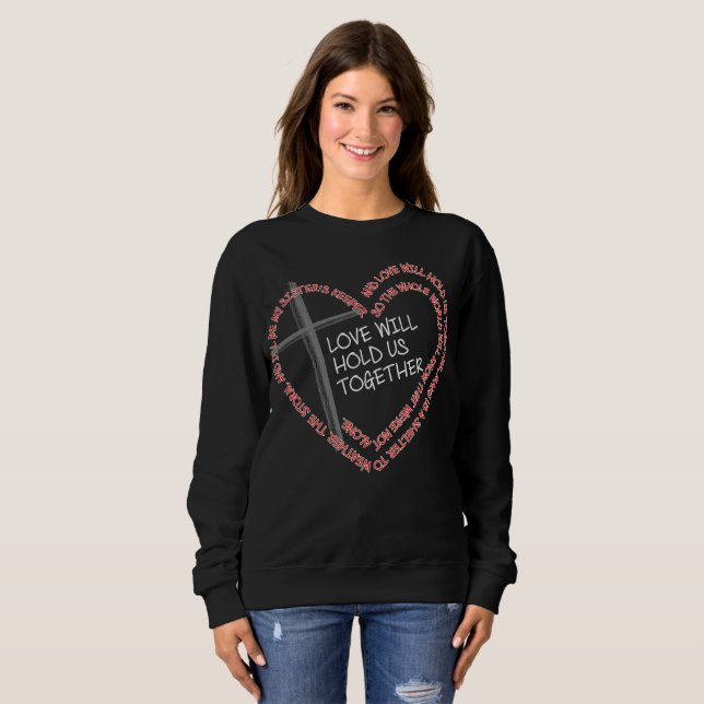 Le sweatshirt de base des femmes foncées du (Devant entier)
