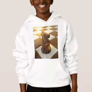 Le sweatshirt de l'enfant à capuchon de chevalier