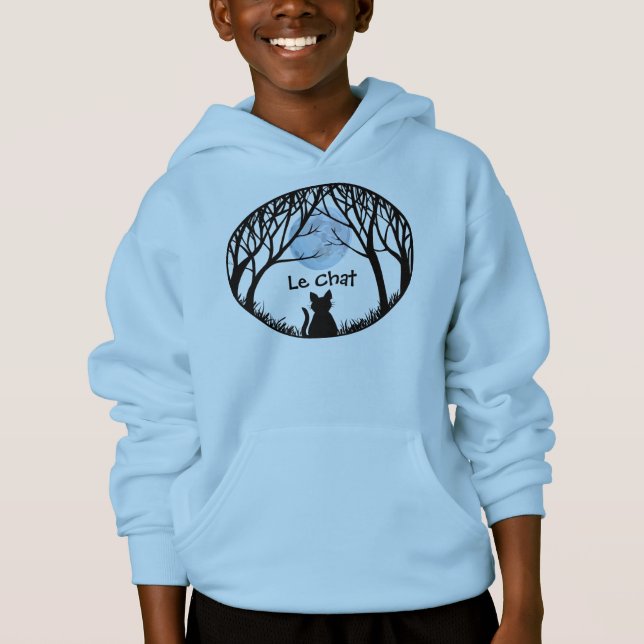 Le sweatshirt du gros enfant de chat de sweat - (Devant)