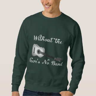 Le sweatshirt foncé de base des hommes de guitare