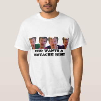 le T-shirt 1, OMS de wes VEUT UN TOUR de MOUSTACHE