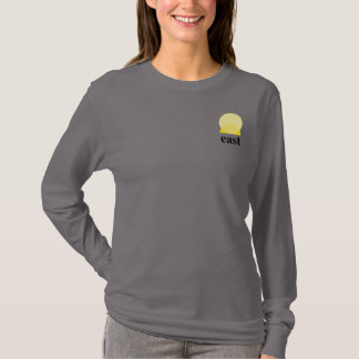 Le T-shirt à la longue nuit féminin gris fumé