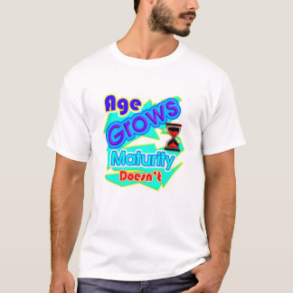 Le t-shirt à typographie 'L'âge grandit, pas la ma