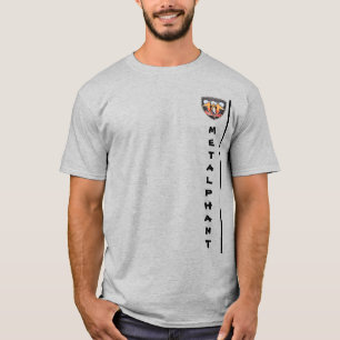Le T-shirt adulte d'emblème de Metalphant - gris -