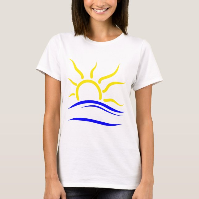Le T-shirt avec le symbole naturiste (Devant)