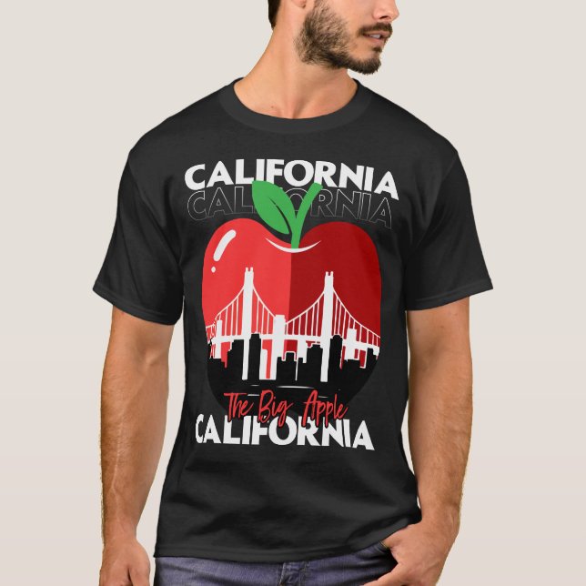 Le T-shirt Big Apple California CityScape (Devant)