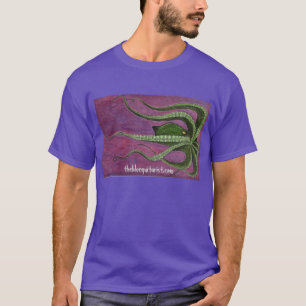Le T-shirt bleu de "Mammon" de guitariste