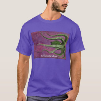Le T-shirt bleu de "Mammon" de guitariste