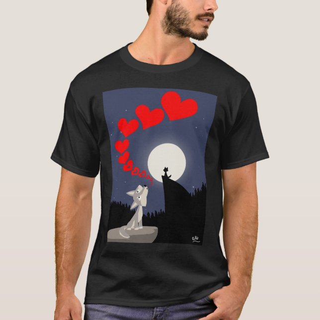 Le T-shirt Call of Love (design sur le devant) (Devant)
