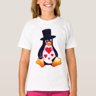 Le T-shirt d'amour du pingouin