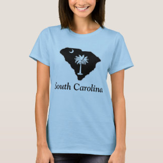 Le T-shirt de base des femmes de lune de Palmetto