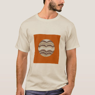Le T-shirt de base des hommes beiges de mosaïque