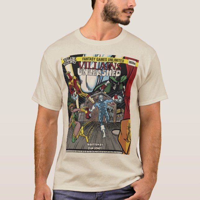Le T-shirt de base des hommes de couverture lâchés (Devant)