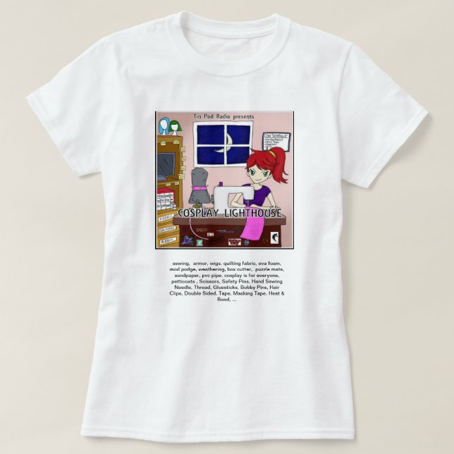 Le T-shirt de base des hommes de phare de Cosplay (Design devant)