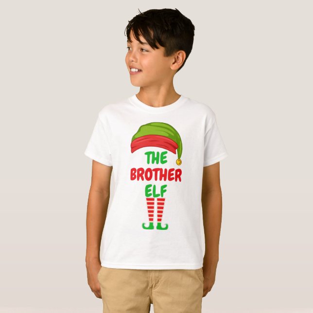Le T-shirt de base du frère Elf Boy (Devant entier)