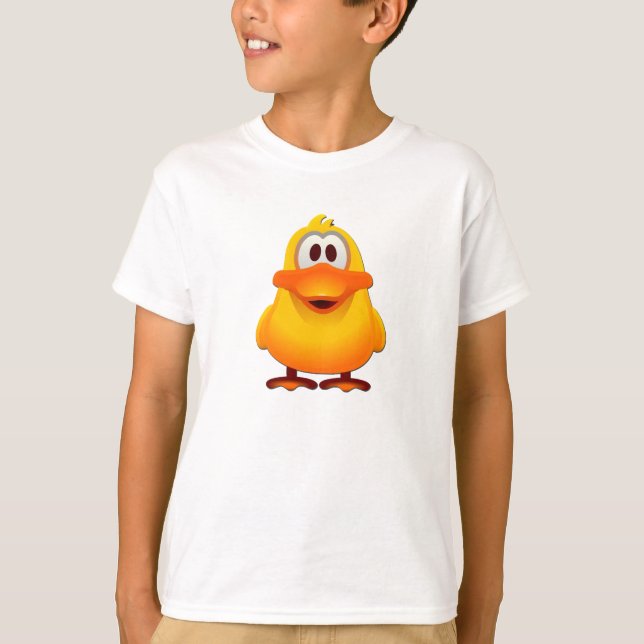 Le T-shirt de base w/logo des garçons de canard (Devant)