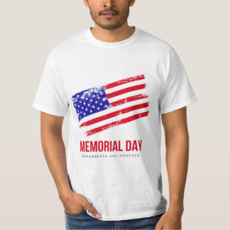 Le t-shirt de design de jour de commémoration