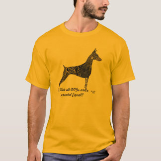 Le T-shirt de dobermann, non tous les chiens sont