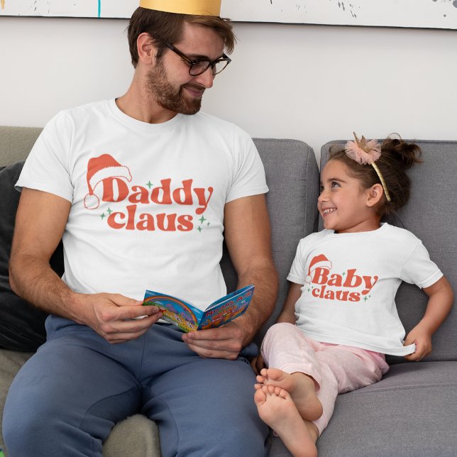 Le T-shirt de la famille drôle Papa Claus (Créateur téléchargé)