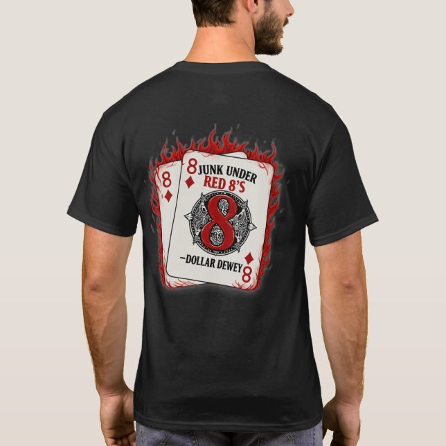 Le T-shirt de la jupe du 8 Rouge (Dos)