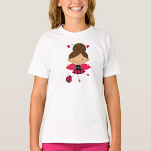 Le T-shirt de la petite de coccinelle fille