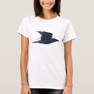 Le T-shirt de l'amateur d'art de Black Crow volant