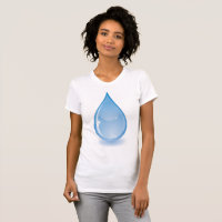 Le T-shirt de l'eau des femmes de scintillement de