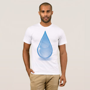 Le T-shirt de l'eau des hommes de scintillement de
