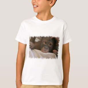Le T-shirt de l'enfant de chimpanzé de bébé