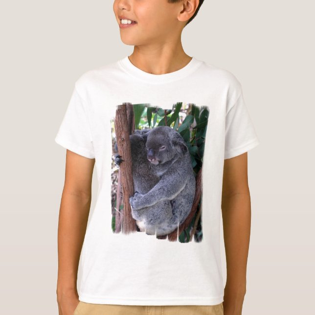 Le T-shirt de l'enfant de famille de koala (Devant)