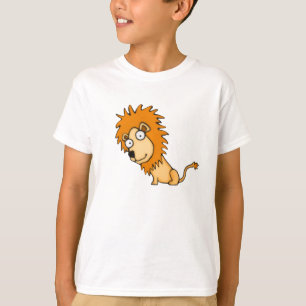 Le T-shirt de l'enfant de lion de bande dessinée