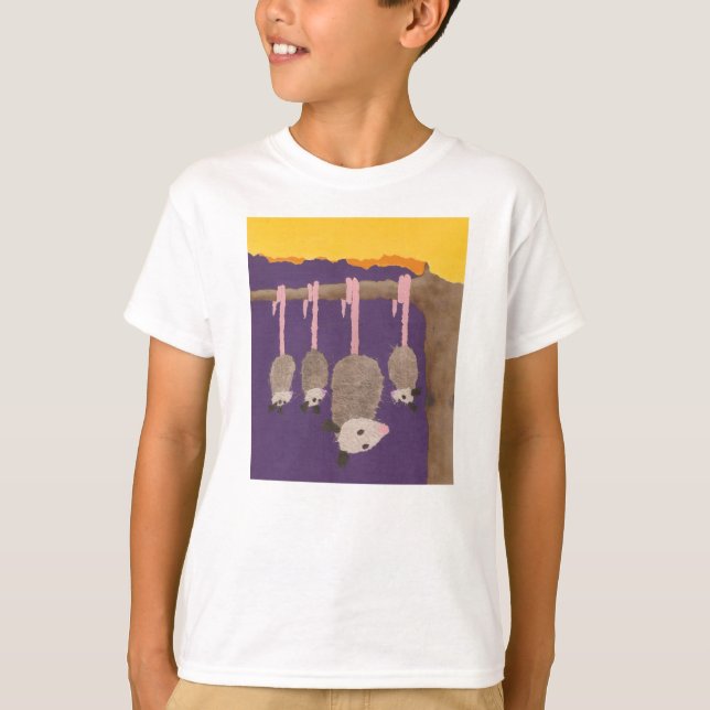 Le T-shirt de l'enfant de "opossums" (Devant)