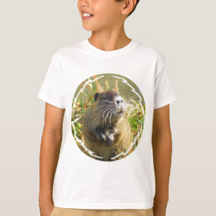 Le T-shirt de l'enfant de photo de castor