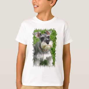 Le T-shirt de l'enfant de Schnauzer miniature