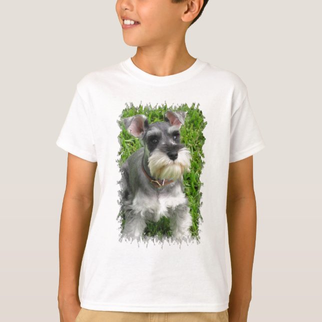 Le T-shirt de l'enfant de Schnauzer miniature (Devant)