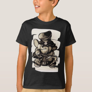Le T-shirt de l'enfant de traçage en métal de